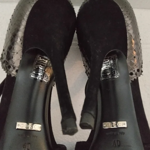 Gucci Black and Silver Women's Shoes - Picture 5 of 15